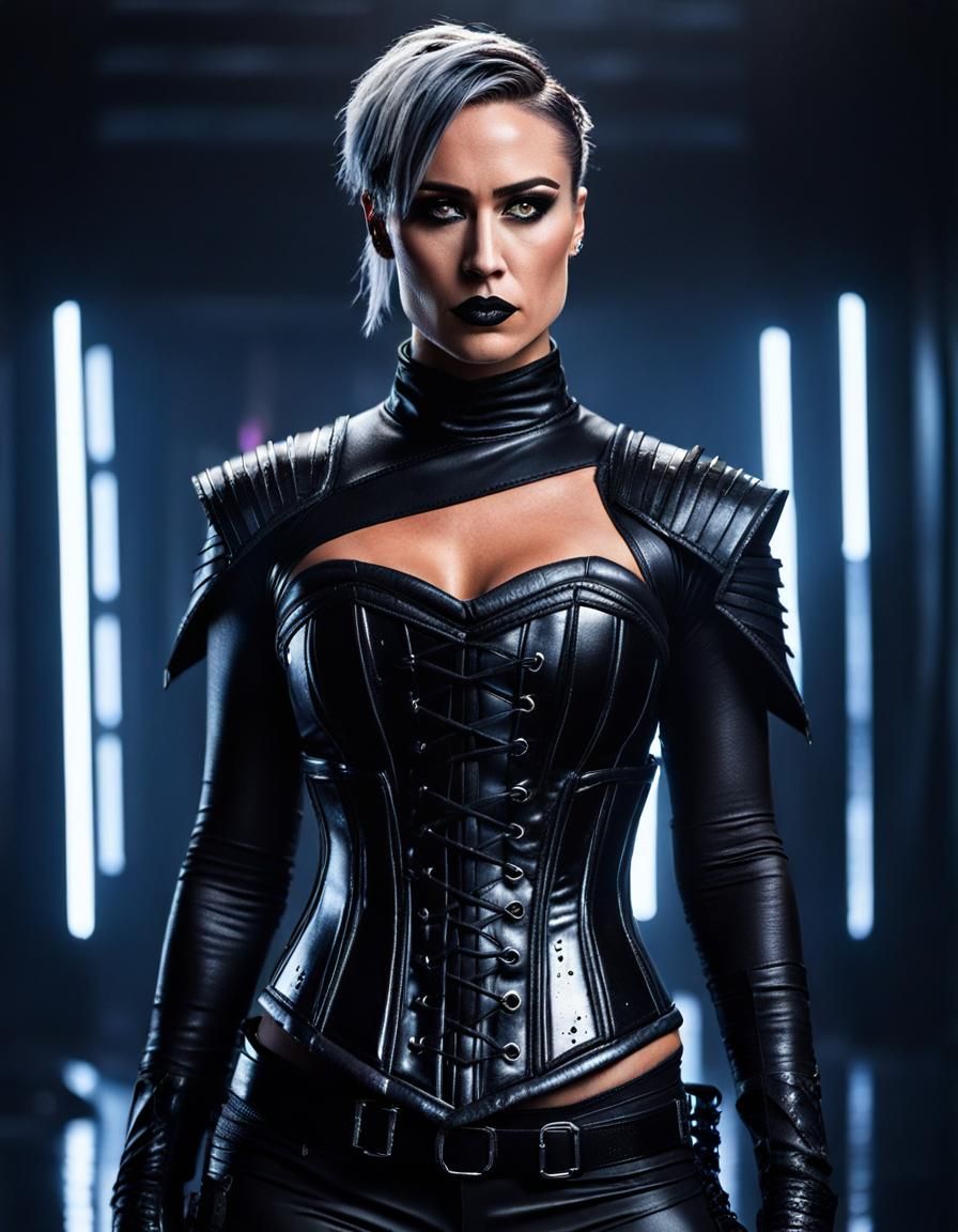 Dark Jedi Cosplay in Hyperrealistic Style