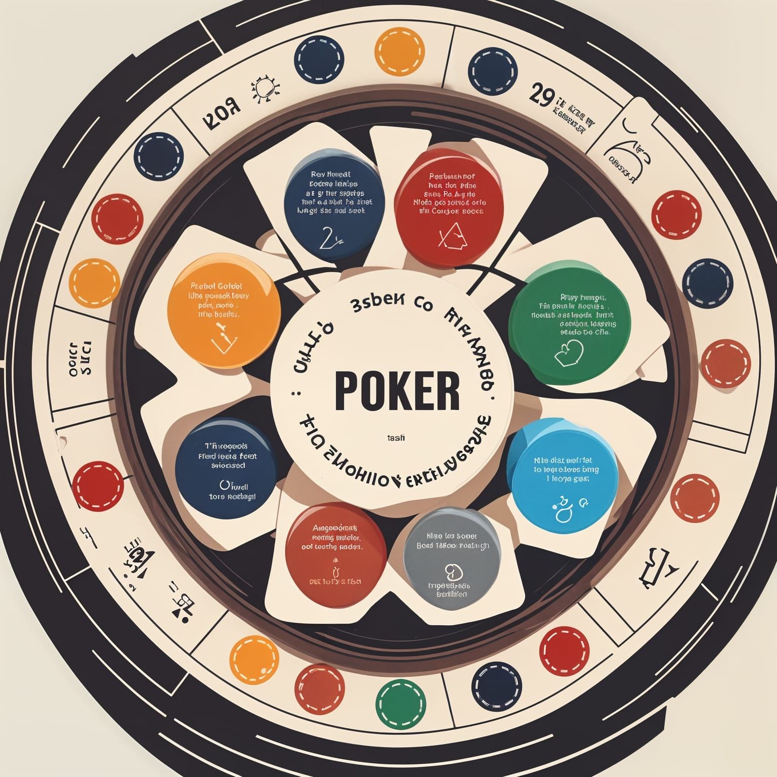 Abstract Poker Chip: Exploring Reality and Inference