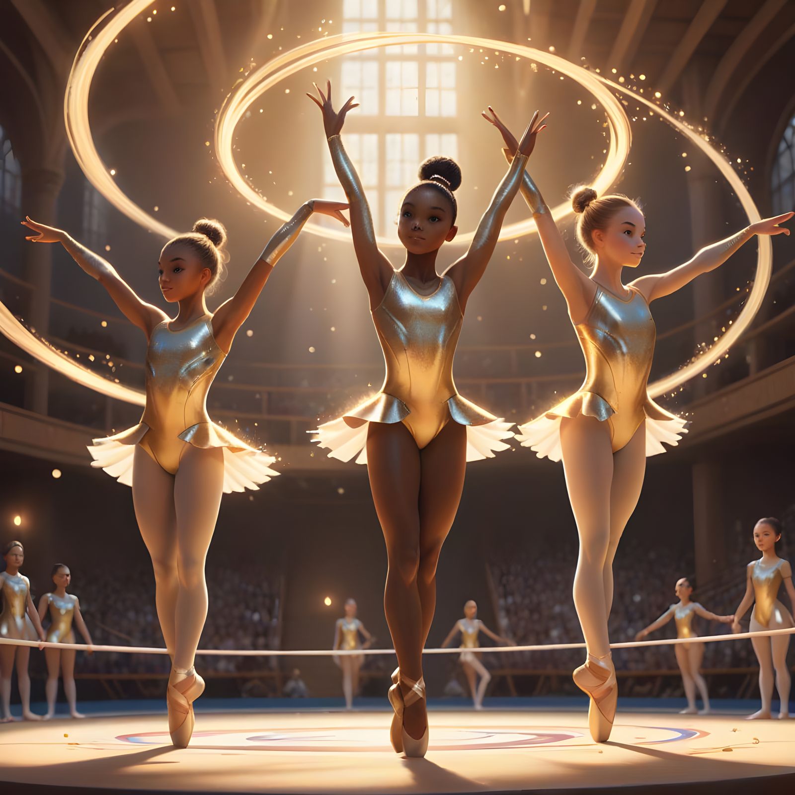 Magical Winner of Gymnastics Competition for Young Girls