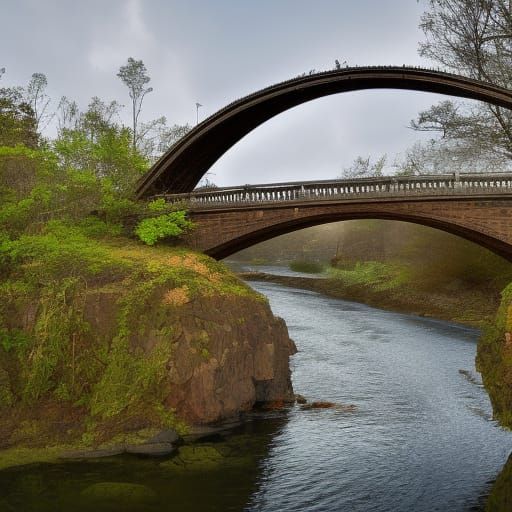 Fantastical Ant Bridge in Detailed Matte Painting