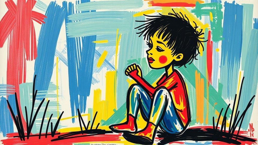 Poor Boy Rover with Crude Brushstrokes