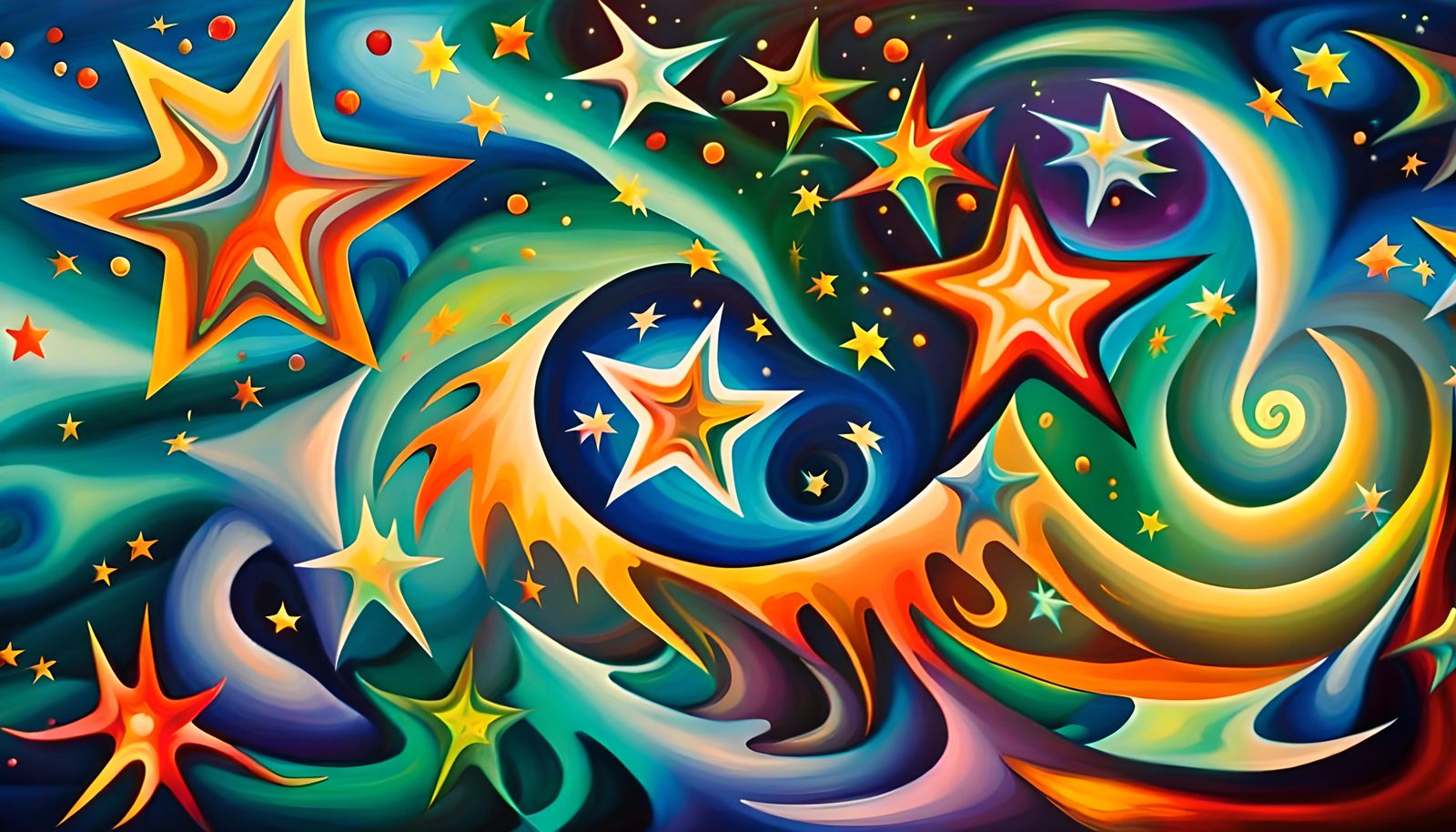 Iridescent Stars in Electromagnetic Plasma Maelstrom