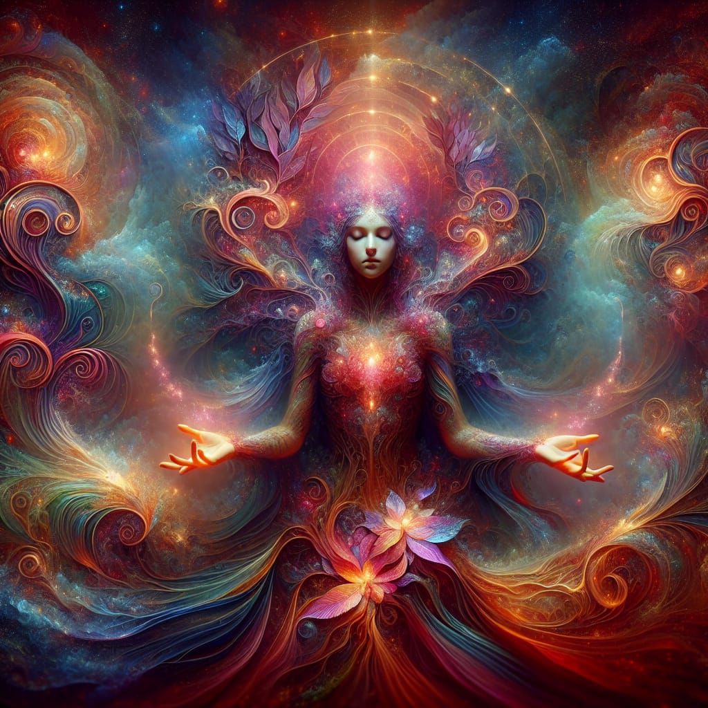 Fantastical Femininity in Vibrant Matte Painting