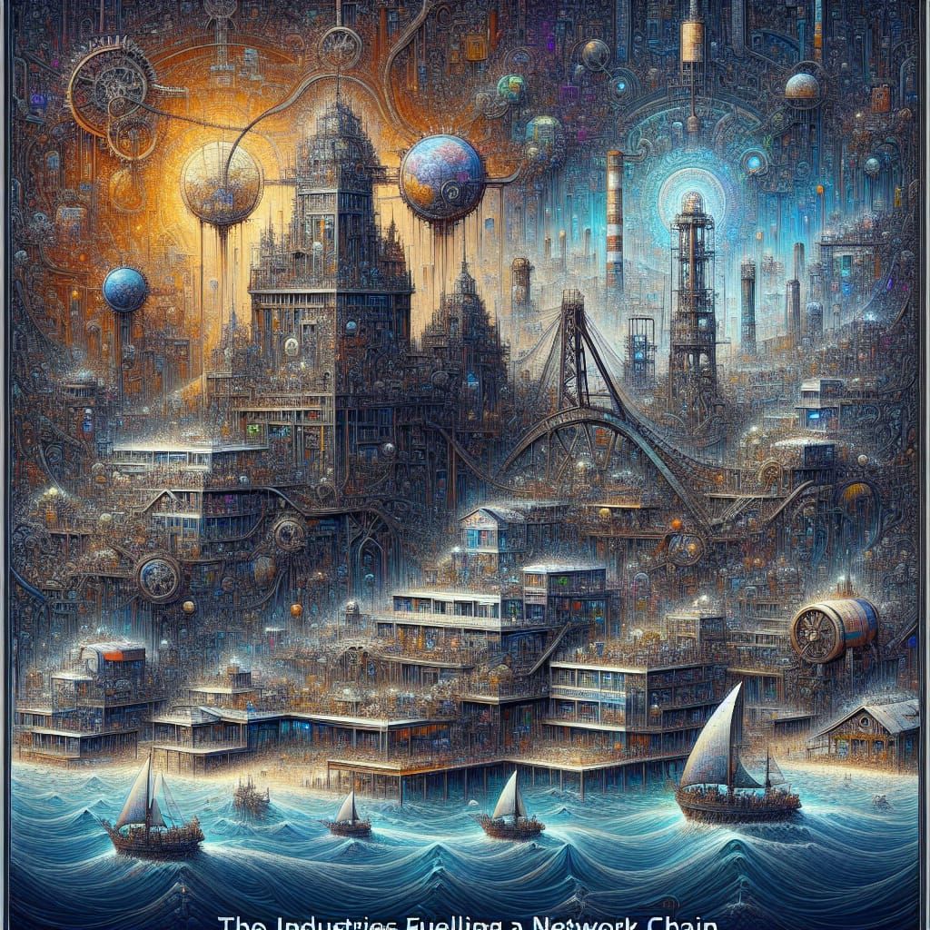 Industries Fueling Network Chain: Fantasy Concept Art
