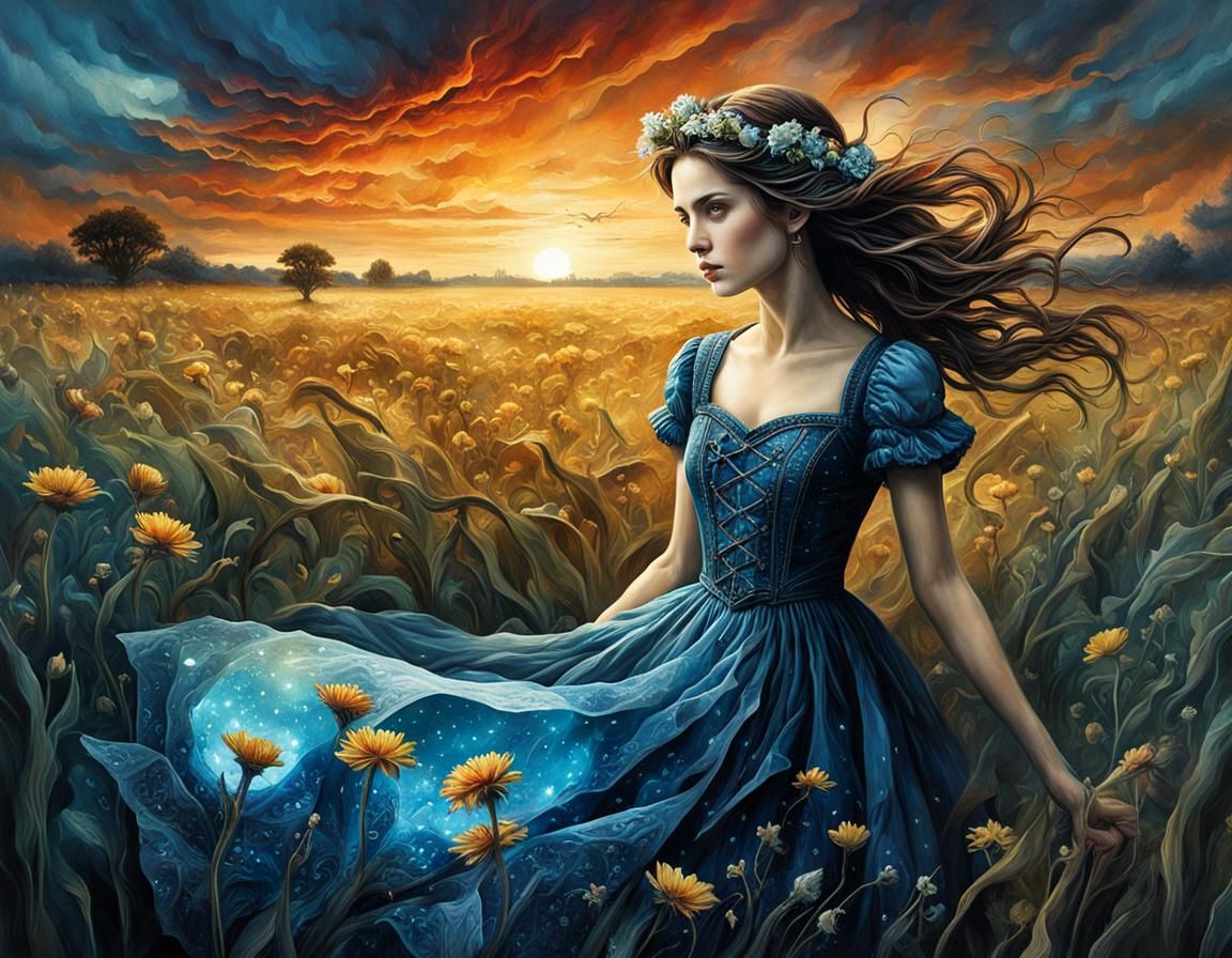 Field of Dreams: Mixed Media Alcohol Ink Art