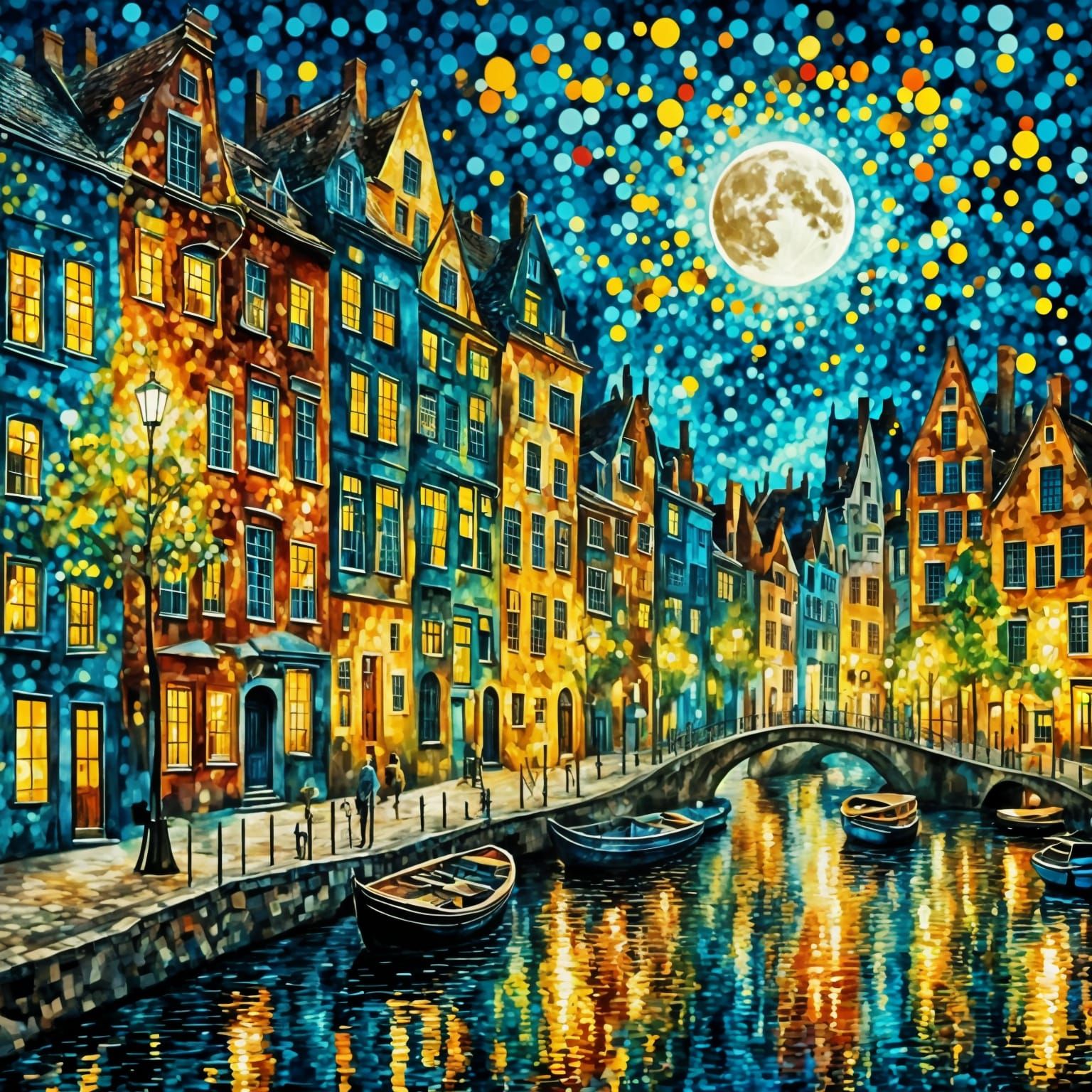Amsterdam at night