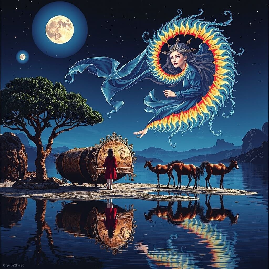 Divine Femininity in Celestial Majesty