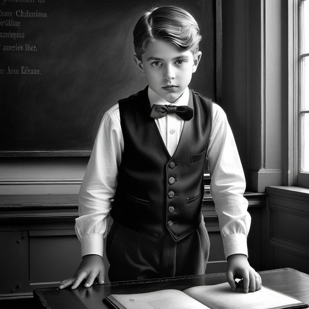 Clever Lad's Aha Moment: Charcoal Drawing