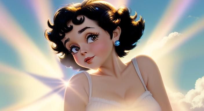 Betty Boop in Divine Heavenly Sunshine