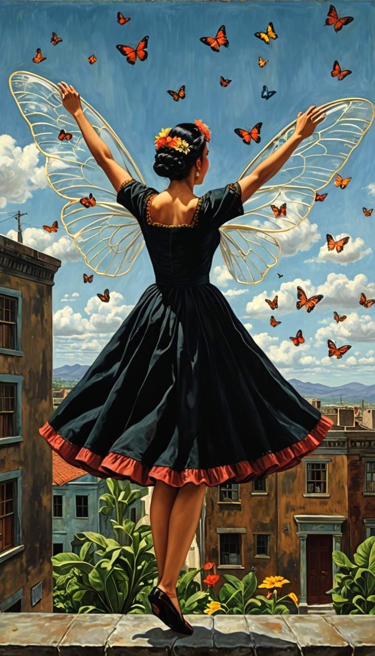 CT Scan: Woman's Metamorphosis into Butterfly