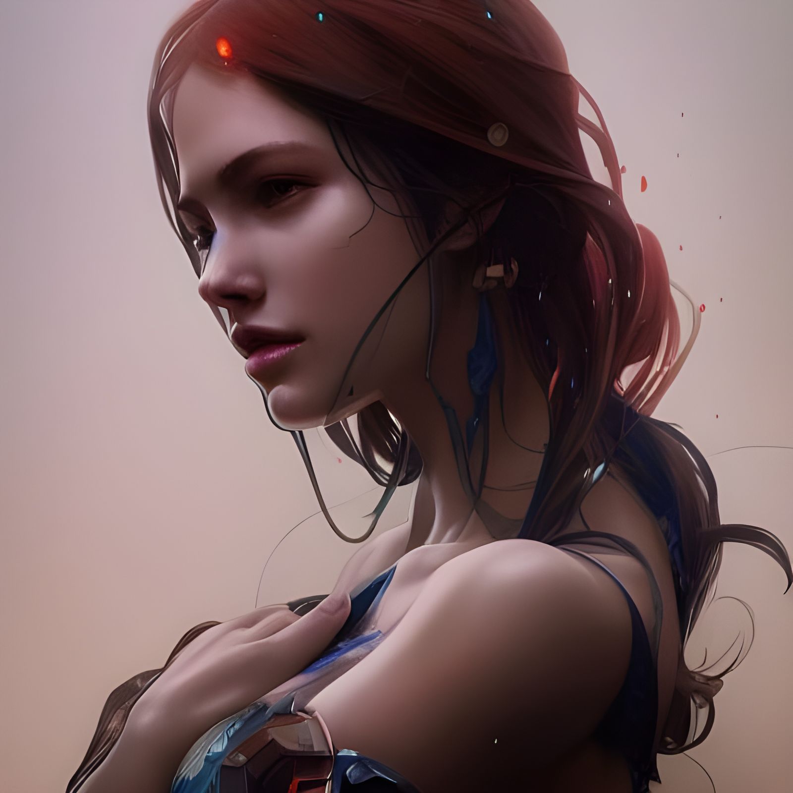 Hyperdetailed Portrait of Echo with Dynamic Lighting