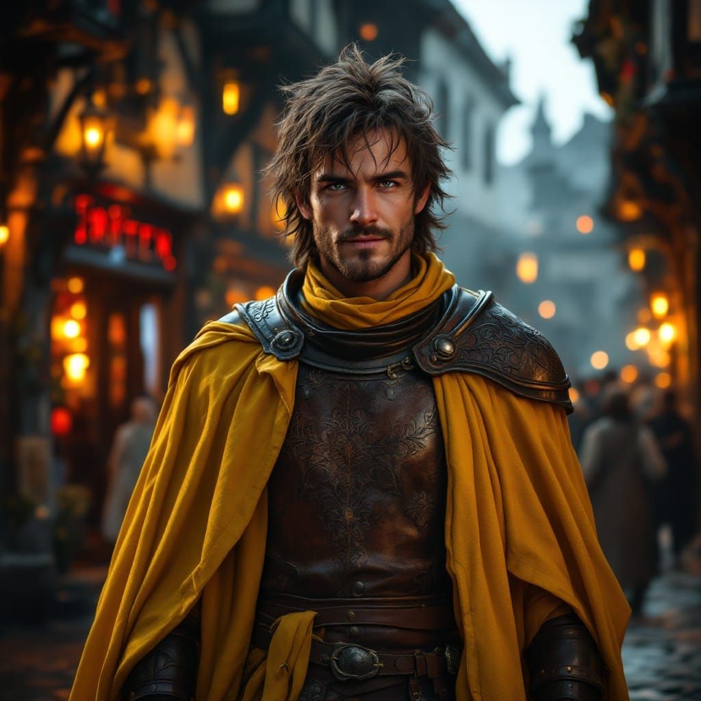 Merry Rogue Illuminated by Tavern Glow