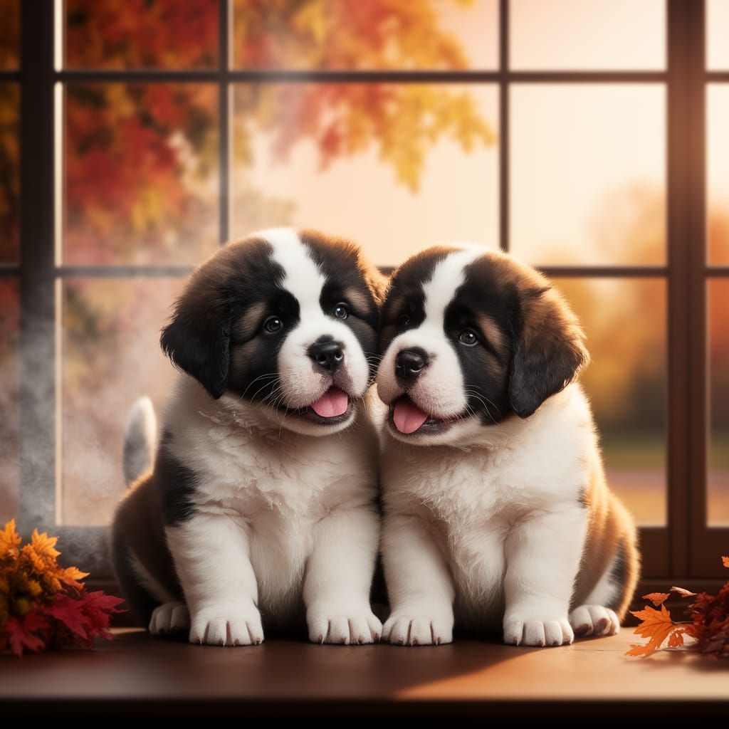 Hammer and Nail as puppies