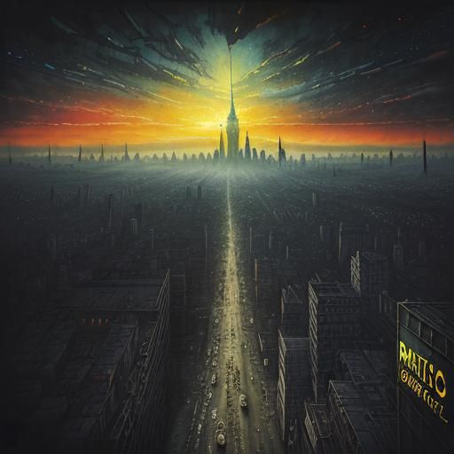 Dystopian Dome City: Magical Realism in Digital Art