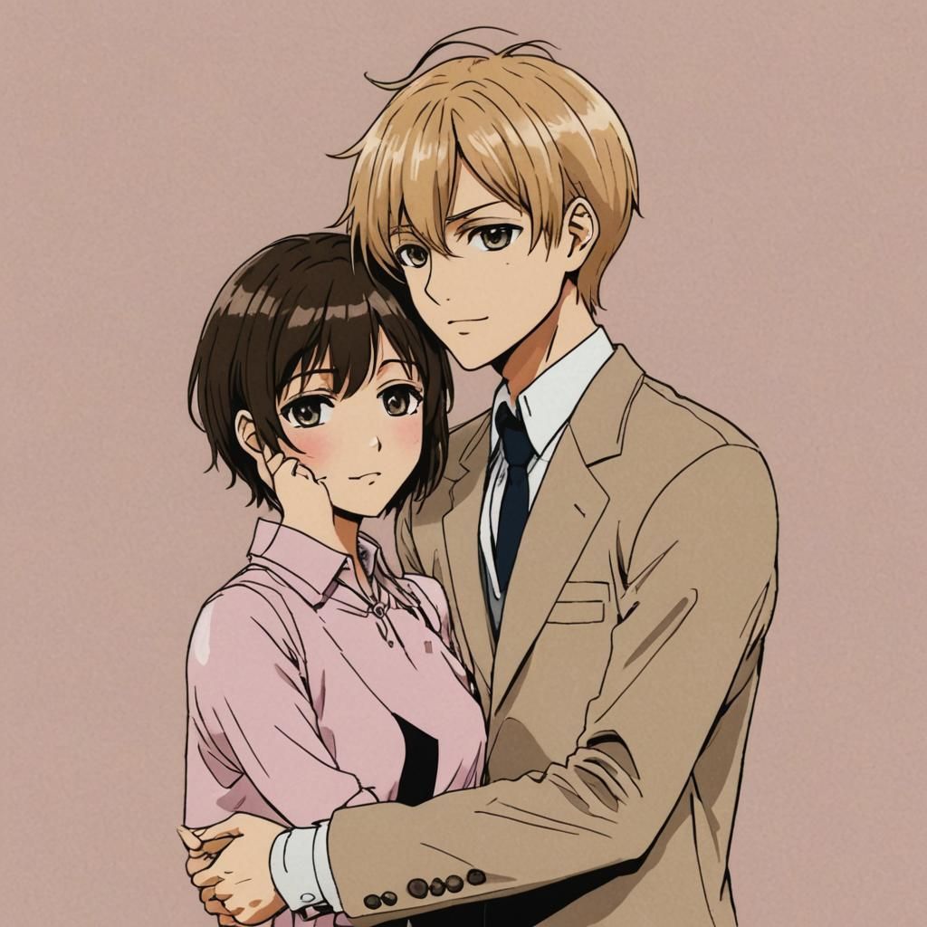 Armin and his wife Ouran Highschool Host Club style