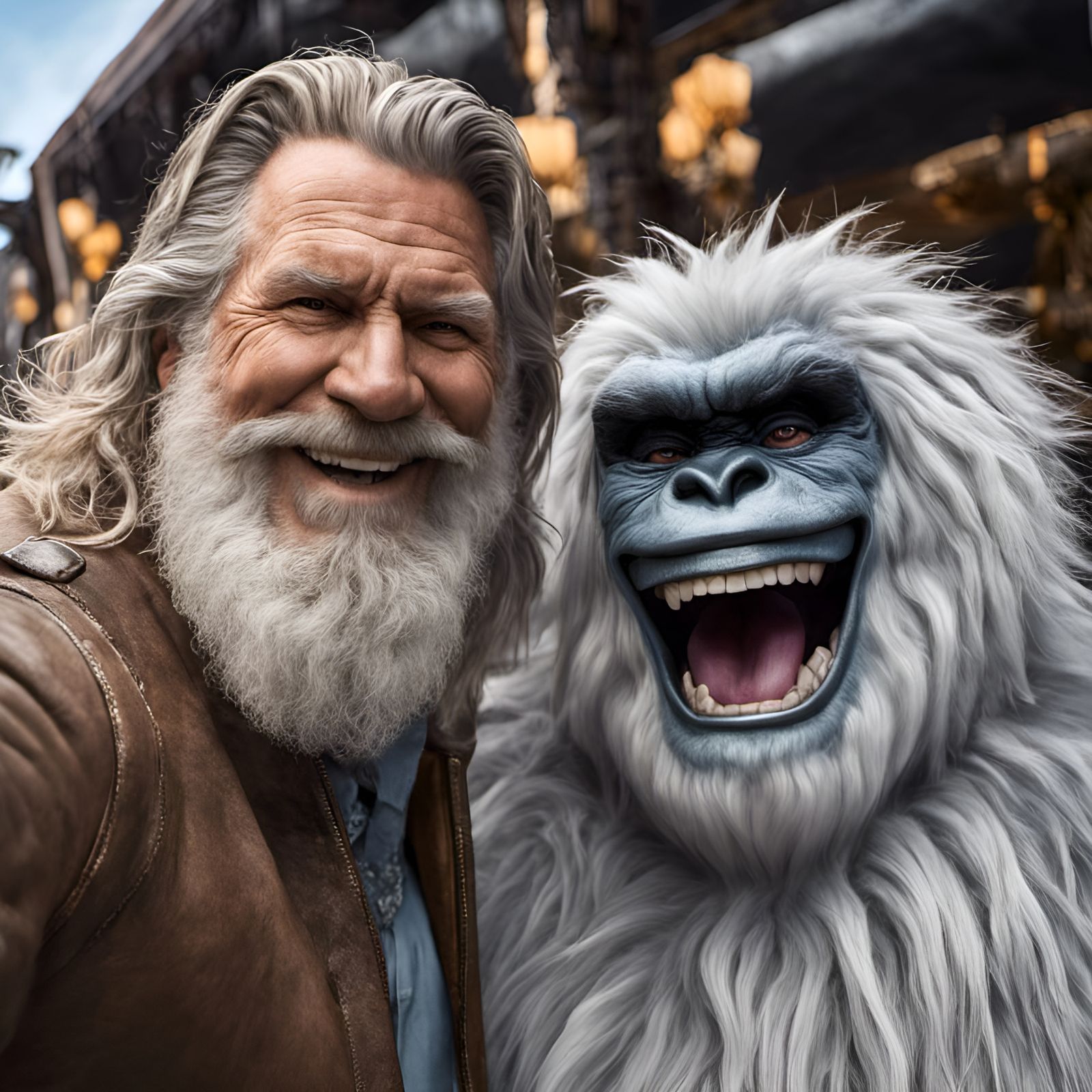 A Jeff Bridges Selfie with a Yeti