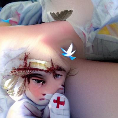 Wounded Angel Child: An AI Interpretation