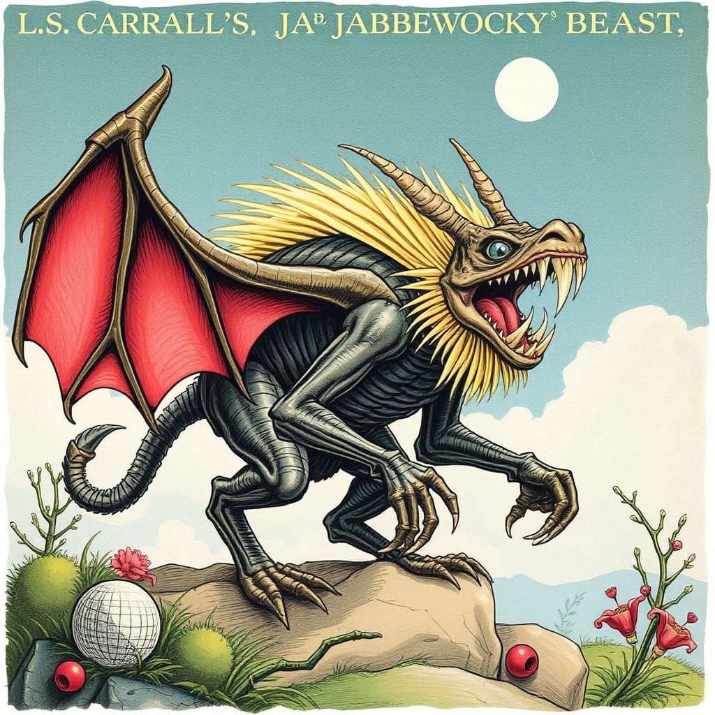 Jabberwocky Beast by Lewis Carroll