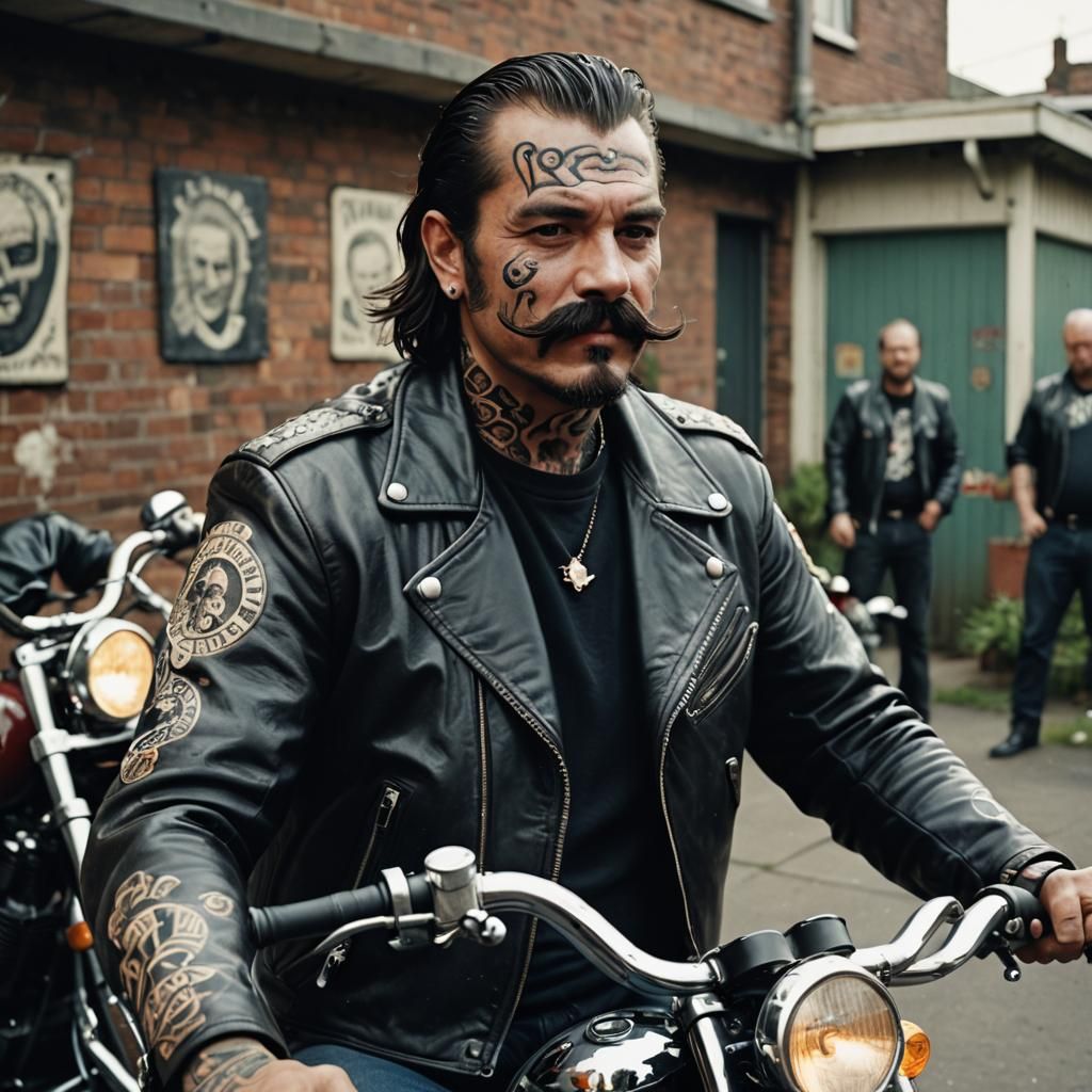 LEADER OF THE HANDLEBAR MUSTACHE BIKER CLUB