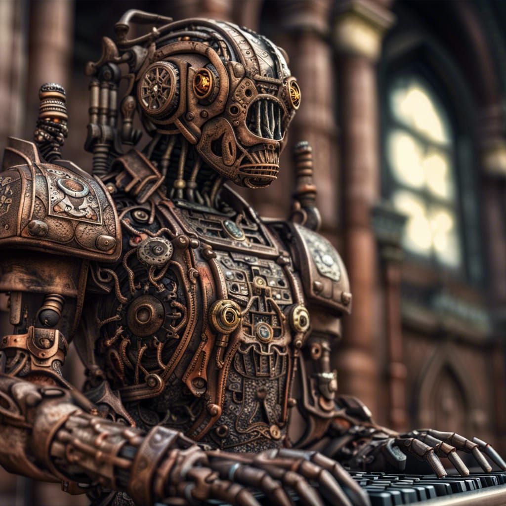 Steampunk Keyboard Warrior at the Iron Gate