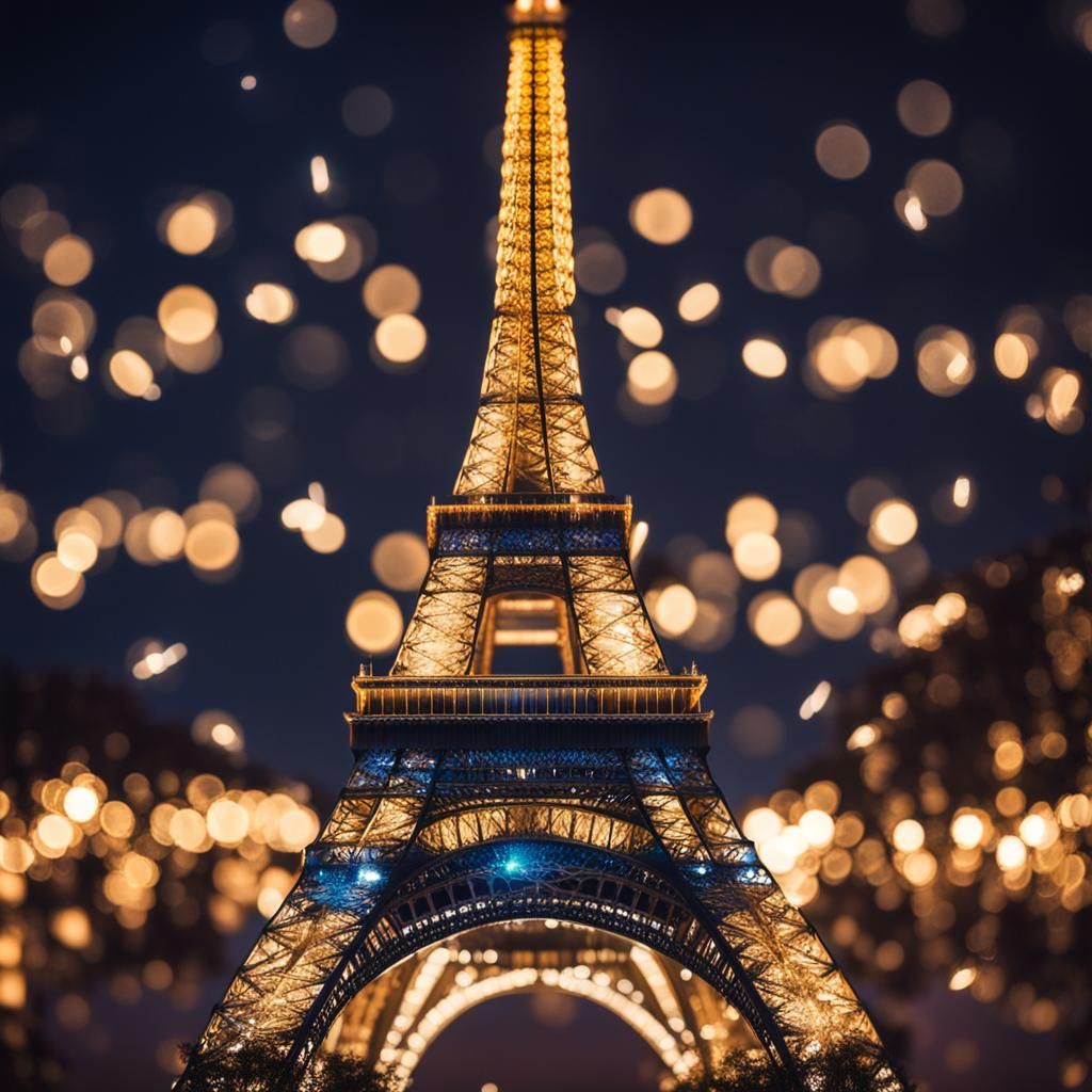 Eiffel Tower at Night: Glitter and Magic