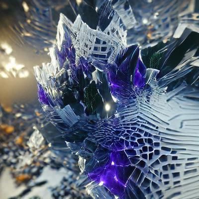 Shattered Glass Fractal in Unreal Engine