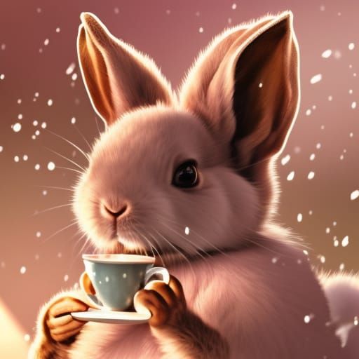 "Ah. How nice it is to have some hot coco with sprinkled carrot"