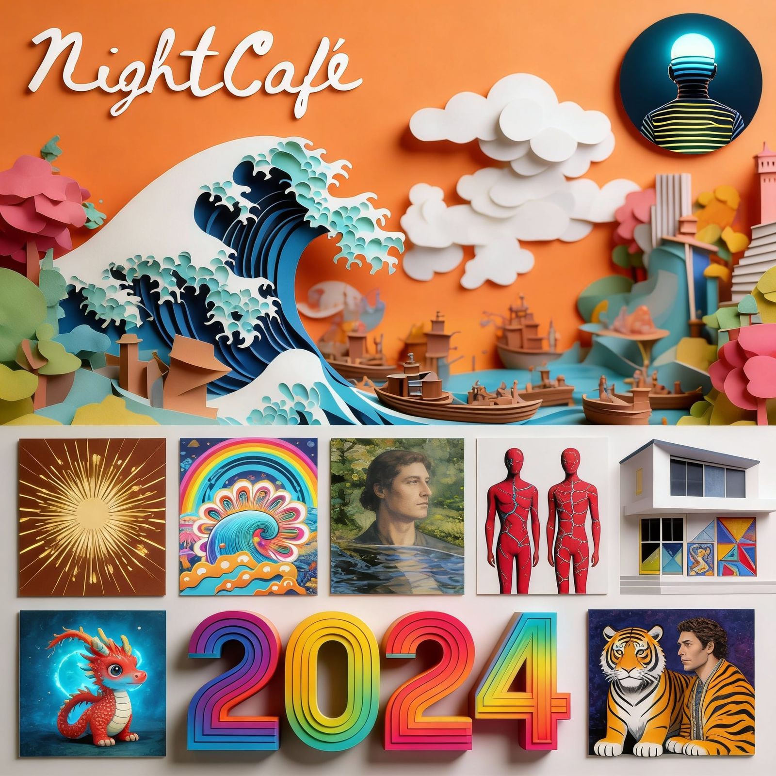 AI Composite Art: 2024 Collection