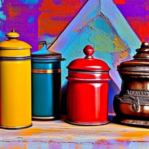 Vintage Country Kitchen with Cookie Jars