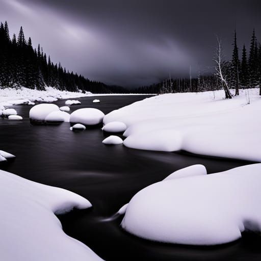 Sinister Winter Storm over Mountains