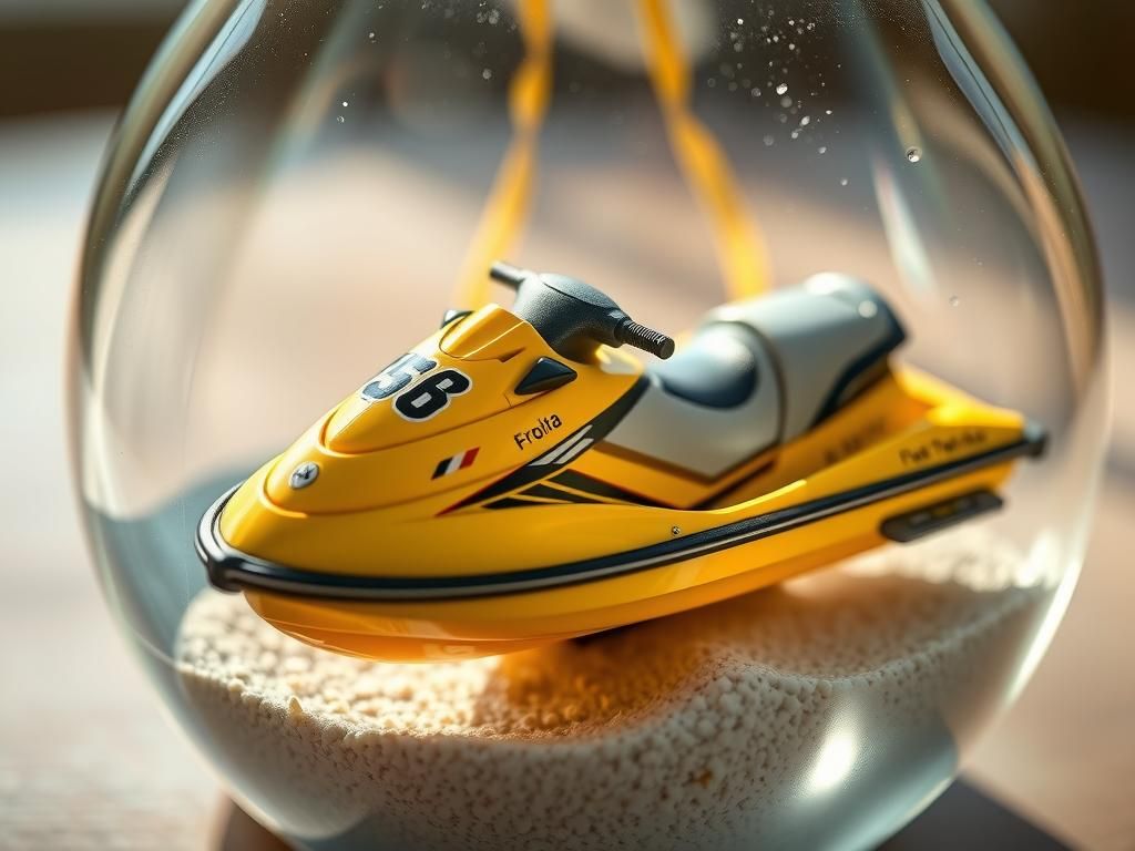 Miniature Jet Ski in a Bottle: Hyper-Realistic Art