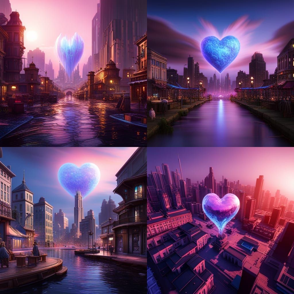 Heart City: A Detailed Fantasy Concept Art