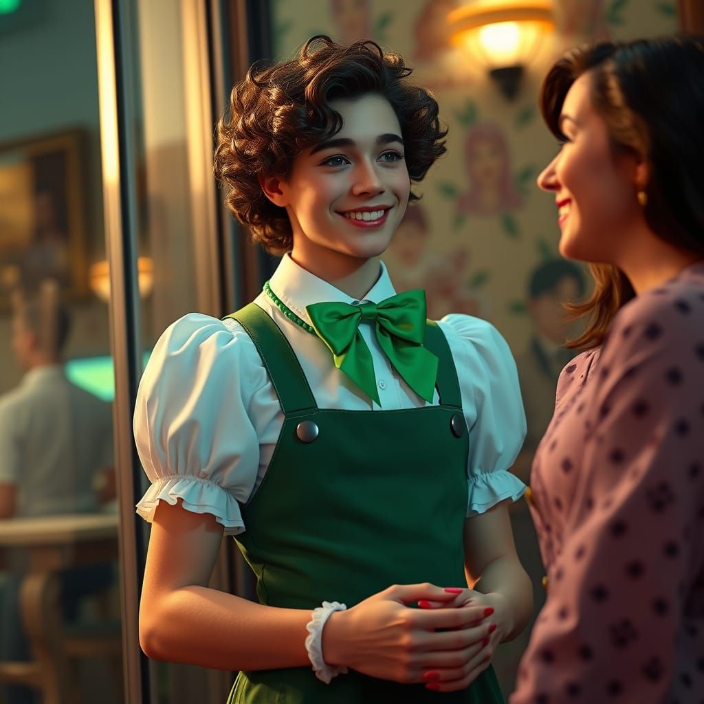 Androgynous Youth Exudes Confidence in Whimsical, High-Fashi...