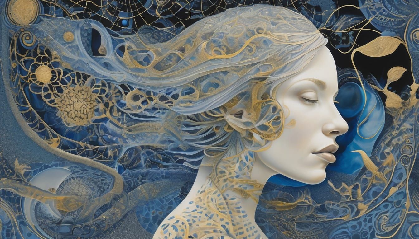 Surreal Cosmic Dreamscape: Embracing Inner Peace and Free Wi...