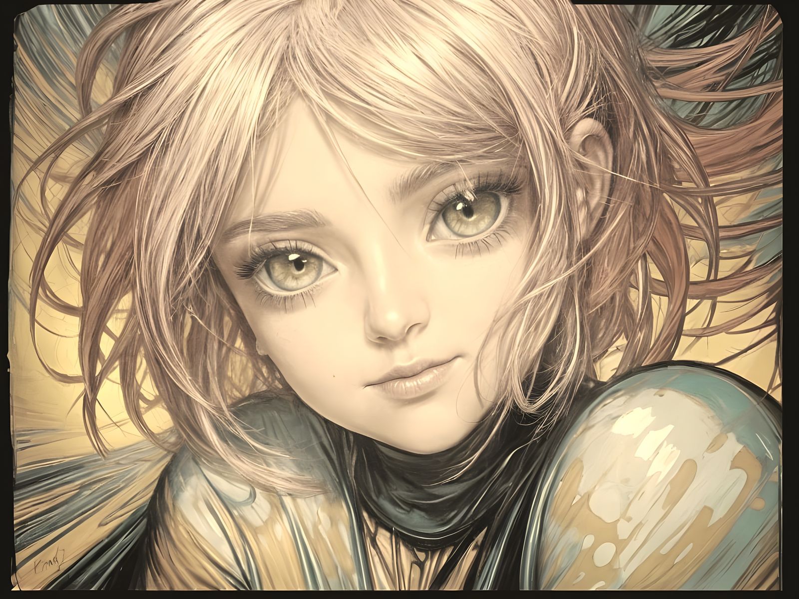 Stylized Post-Apocalyptic Woman Poster Art