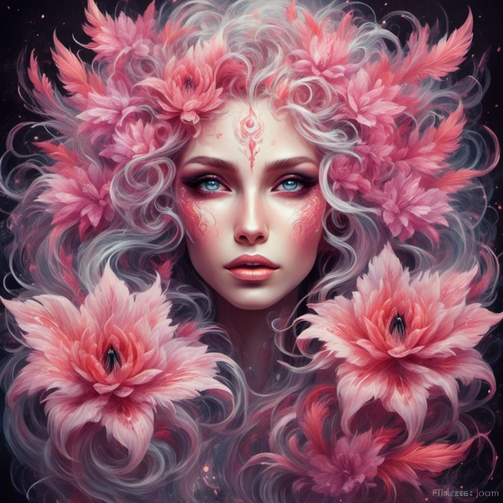 Pale Pink Woman Beautiful