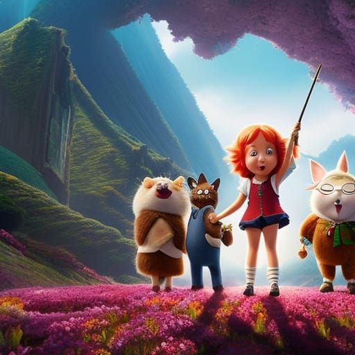 Strawberry Shortcake in Anime Key Visual Style