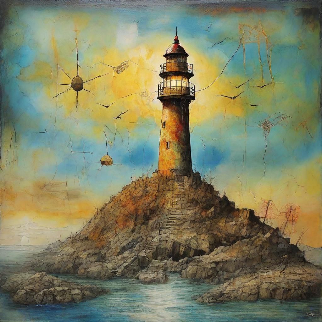 Surreal Lighthouse in Nepal: A Fusion of Styles