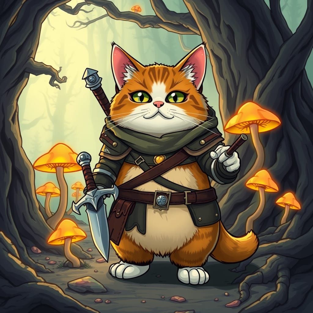 Fat Cat as the Heroic Witcher