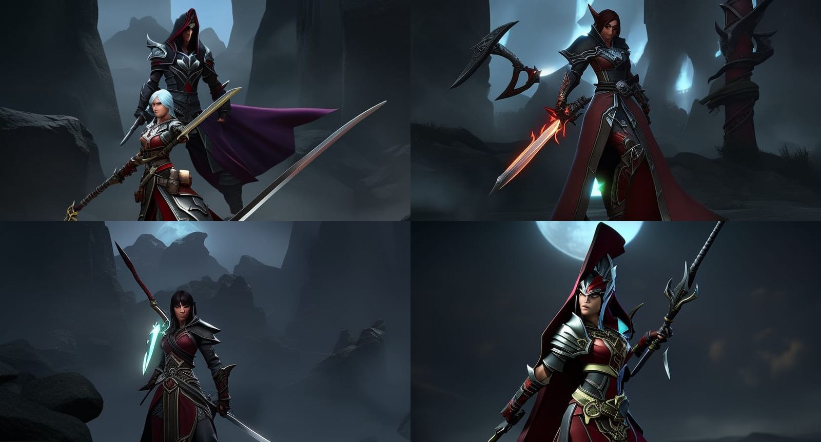 Dark Fantasy Rogue Warrior in 8K Resolution