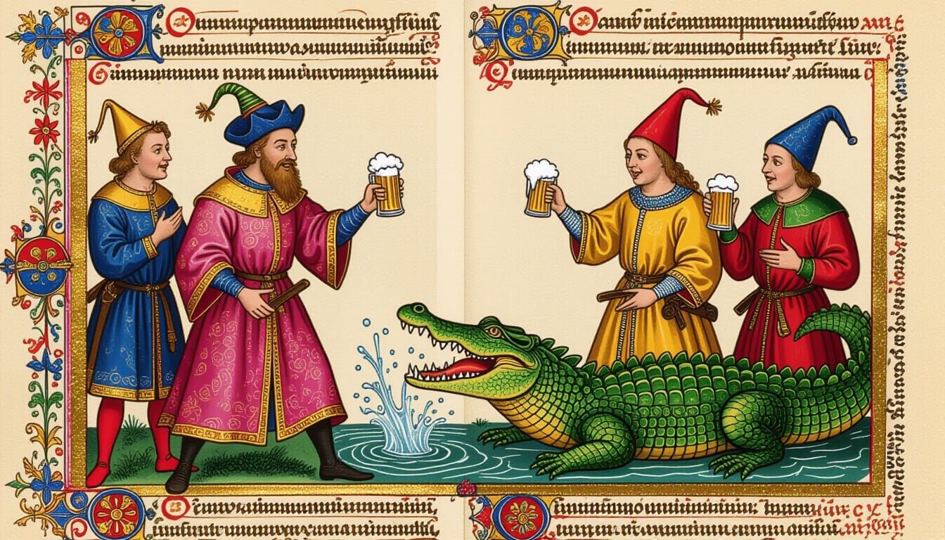 Medieval Feast: Scribe's Joke Sparks Laughter Over Tax Goats