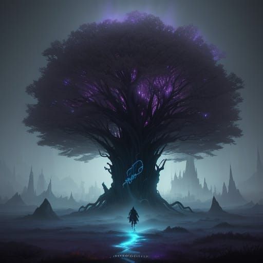 Ethereal Figure Emerges Amidst Gothic Architecture