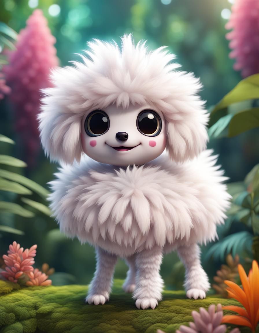 Cute Poodle Moth in Venezuelan Jungle