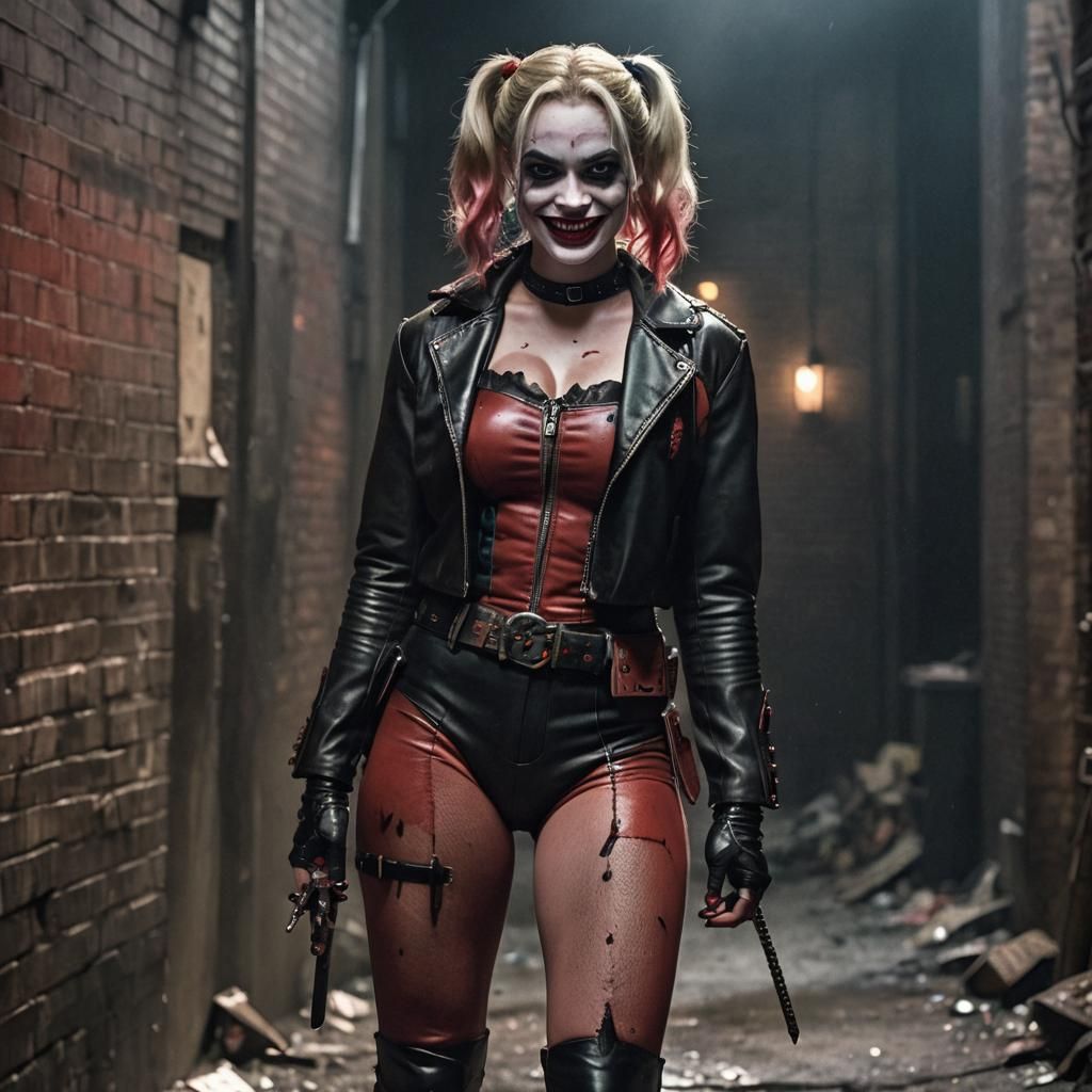 Harley Quinn in Gotham: Octane Render, 8K