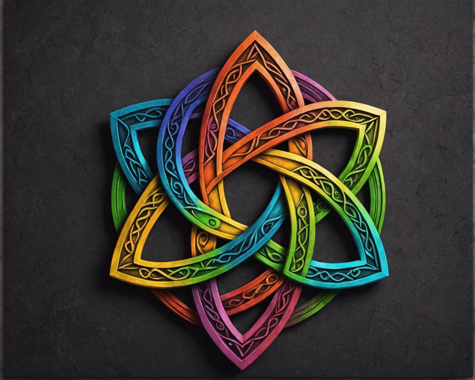 Colorful Triquetra Logo Design