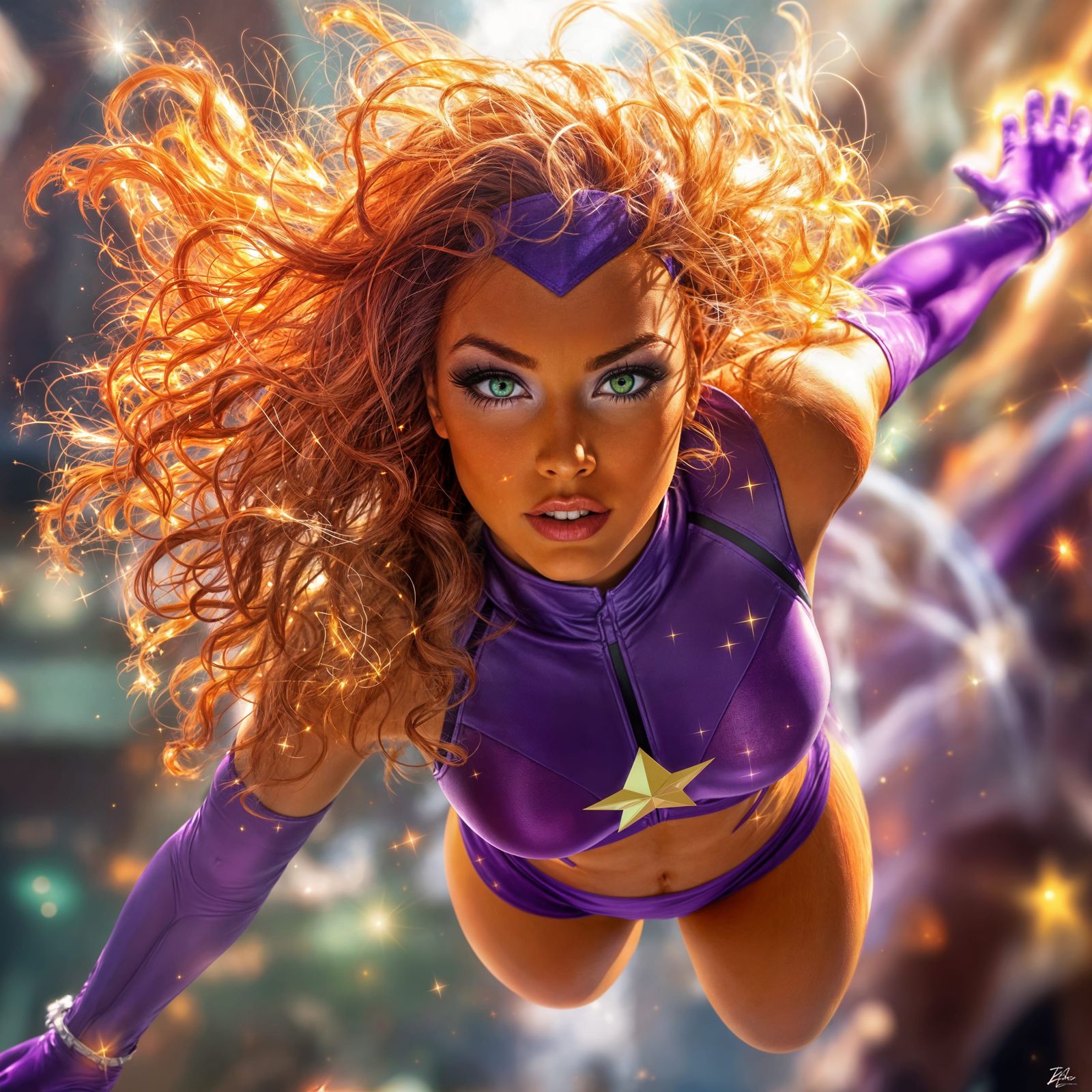 Photorealistic Starfire in Flight