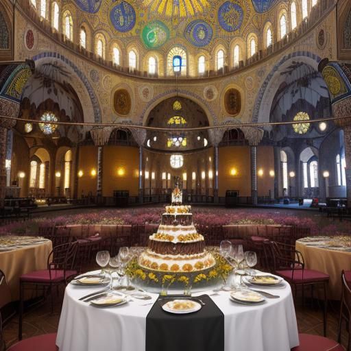 Hagia Sofia in Gelato Colors: Hyperrealistic Digital Art