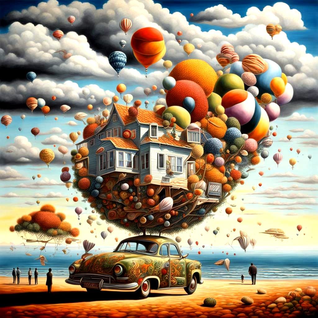 Surreal Hyperrealistic Infatuation Evokes Mystery and Excite...