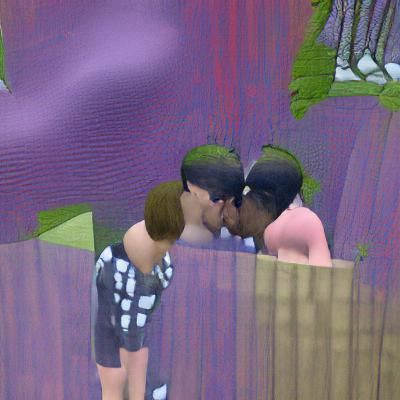 Bobas and Tonex Kissing
