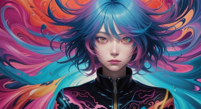 Anime Key Visual: Dreamlike Boy in Jar Scene